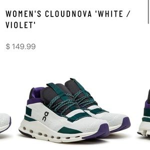 On Cloud White Sneakers! Barely worn!